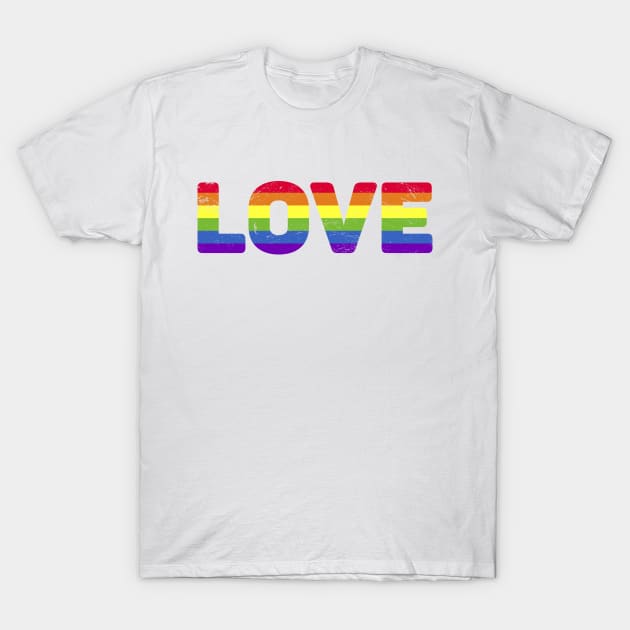 Love Rainbow Flag Pride 2021 T-Shirt by teecloud